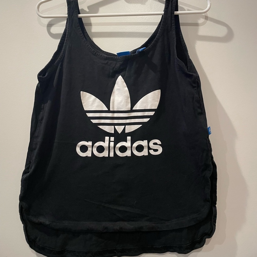 Adidas Black and White Tank Top